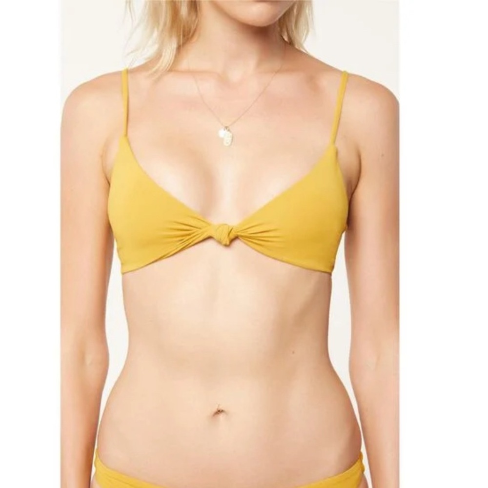 O'Neill Mustard Yellow Twist Front Bikini Set - Picture 5 of 7